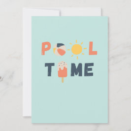 piscina. Convites e Anúncios