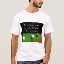 Piscina e bilhar humor T-Shirt