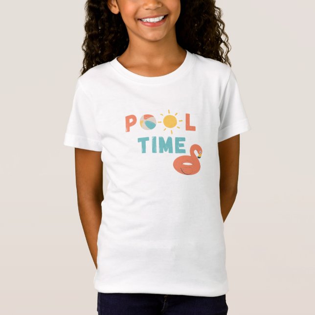 piscina. Girls T-Shirt (Frente)
