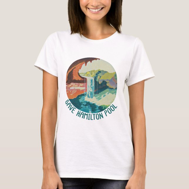 Piscina Hamilton T-Shirt - Mulheres (Frente)