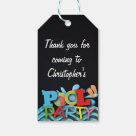 Piscina Obrigado Etiqueta do presente