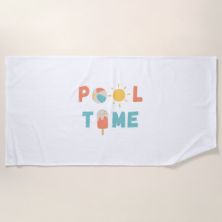 piscina. Toalhas de praia