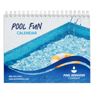 Piscinas de natação Calendário da Empresa do Pis