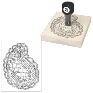 PISLEY KNIT Carimbo de Borracha 4"x5" / Vertical