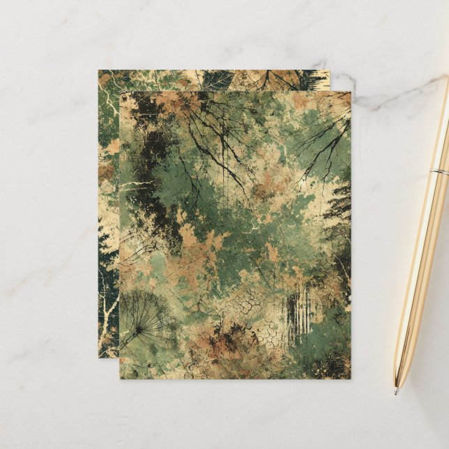 Piso de Queda Papel Sapado a Tinta (Frente/Verso In Situ)