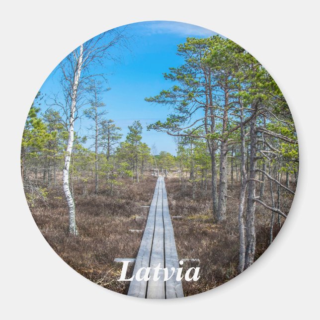 Pista de madeira sobre íman (Frente)