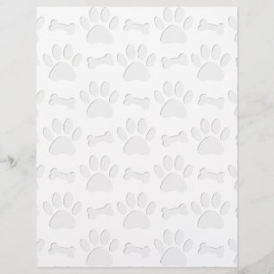 Pistas E Padrões De Cachorro Cortados De Papel