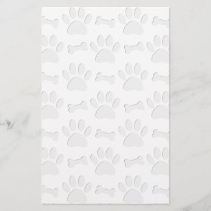 Pistas E Padrões De Cachorro Cortados De Papel