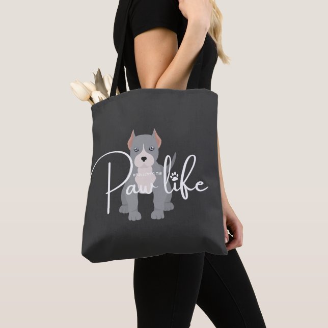 Pit bull Tote bag (Close Up)