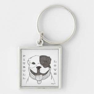 Pitbull Love Chaveiro