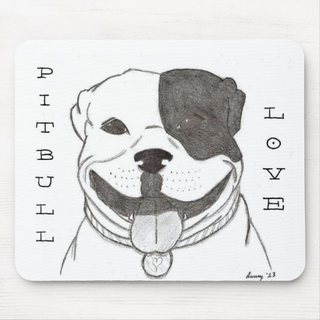 Pitbull Love Mousepad (Frente)