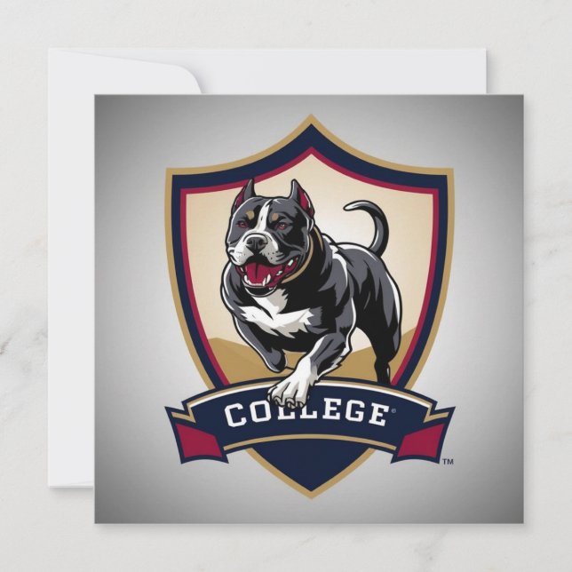 Pitbull na faculdade: Logotipo (Frente)