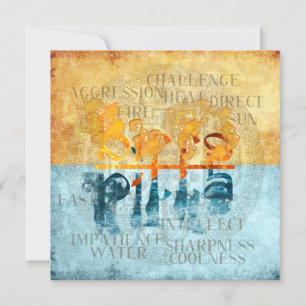 PITTA DOSHA - Cartão de Saudação