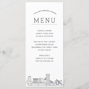 Pittsburgh Skyline   Menu Janto de Eventos de Casa