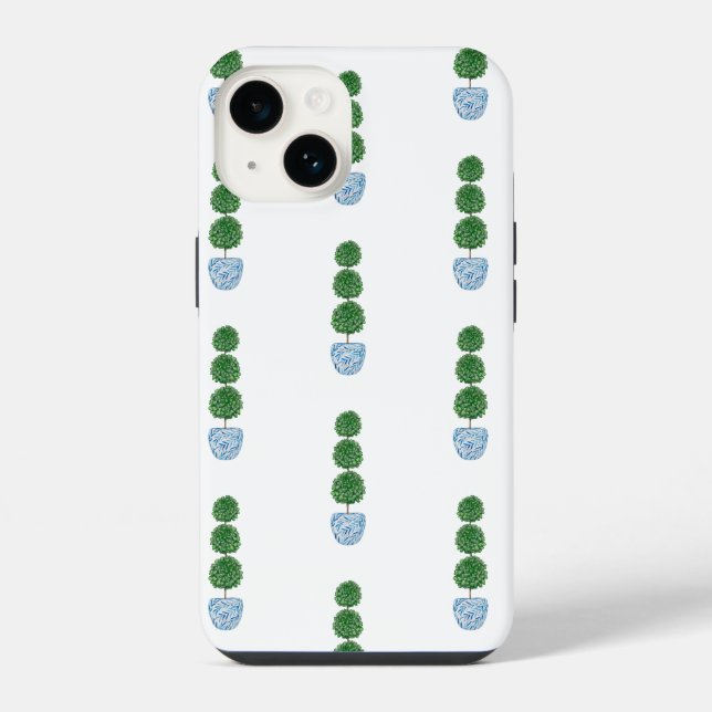 Pítula de mola azul-aquática vase preppy (Verso)