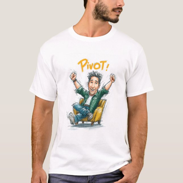 Pivot Ross Tshirt para os teus amigos - t-shirt do (Frente)