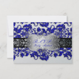 PixDezine rsvp tanza damask/real azul