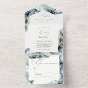 PixDezines Abstrato Galaxy Midnight Blue Dourado