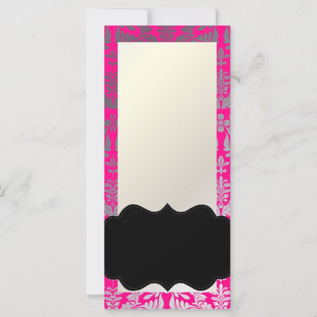 PixDezines Boroque Damask/Prata Rosa Quente DIY (Frente)