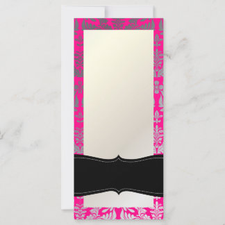 PixDezines Borroco Damask/Silver/DIY rosa quente