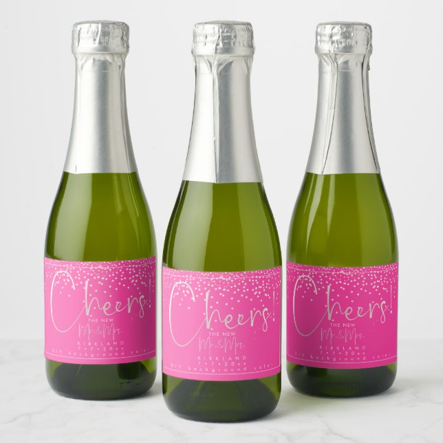 PixDezines Cheia Confetti Rosa Esmagado+Rosa Quent (Garrafas)