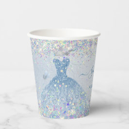 PixDezines Dusty Blue Quinceanera Holographic