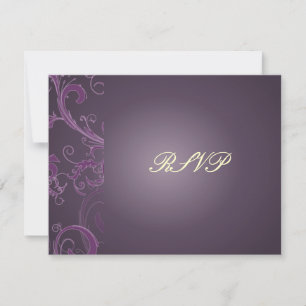 PixDezines GRANDE RSVP/PLUM SWIRLS para convites 5