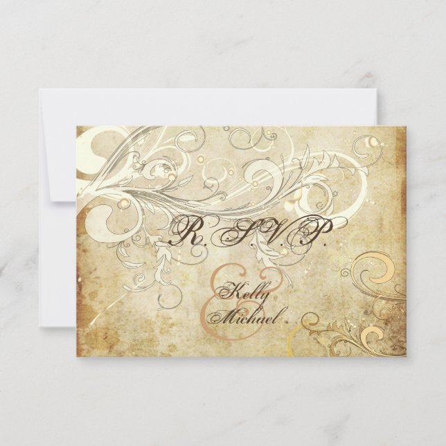 PixDezines GRANDES rodelas de vintagem de rsvp (Frente)