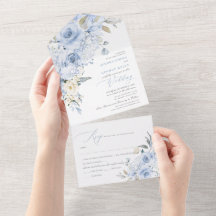 PixDezines H2 Rosas Azuis Dusty Hydrangea