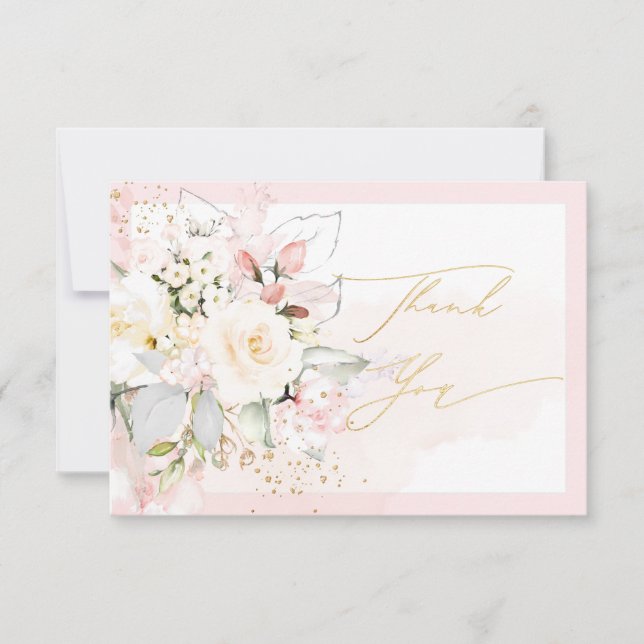 PixDezines H2 Rosas Bege Agradecimento (Frente)