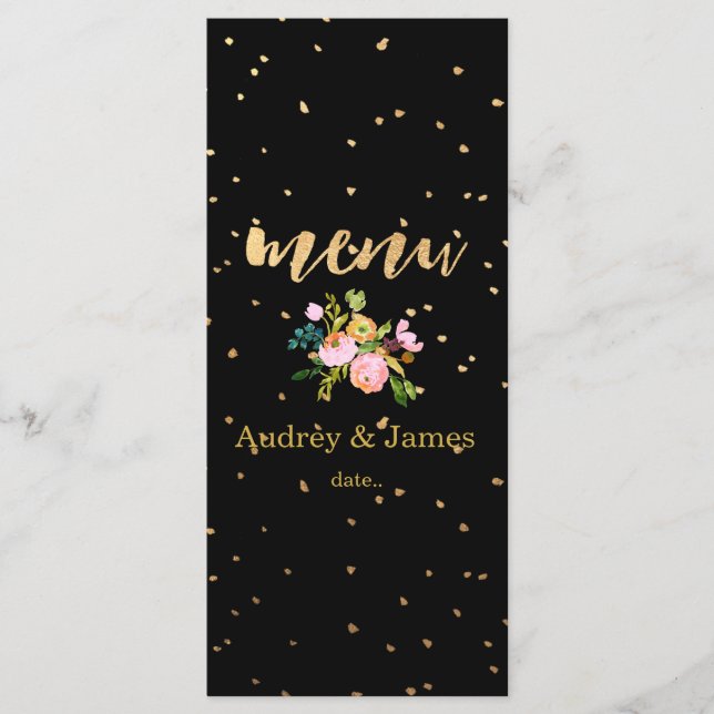 PixDezines menu aquarela floral/ranunculus (Frente)