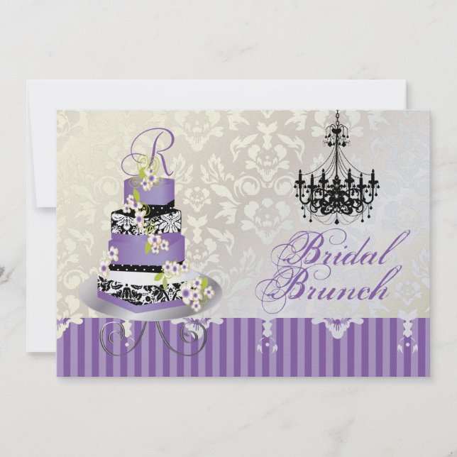 PixDezines monograma bolo de casamento lavanda (Frente)