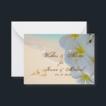 PixDezines Plumeria Leis Deseja   Cartões de Conse<br><div class="desc">PixDezines Plumeria Leis/luau e Starfish Wish Advice Cards na praia tropical branca de arenito. Um pacote de 100 cartões como gabinetes ou deixe na mesa para que seus hóspedes preencham suas palavras de conselho. Pode ser excelente para casal de casamento. Escolha entre várias ações oferecidas pelo zazzle. Copyright © 2009-2010...</div>