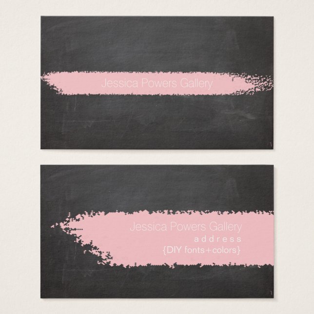PixDezines Quadro de Giz, Giz Rosa (Frente & Verso)