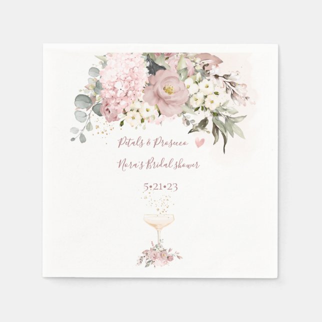 PixDezines Rosa Empoeirada com Guardanapos de Copo (Frente)