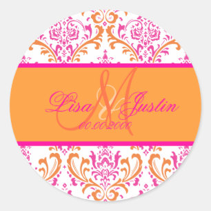 PixDezines Rossi Damask, adesivos monográficos