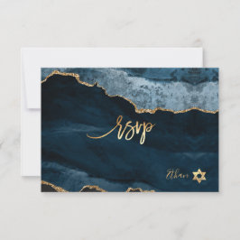 PixDezines RSVP Aquarela Ágata Bar Mitzvah ✡