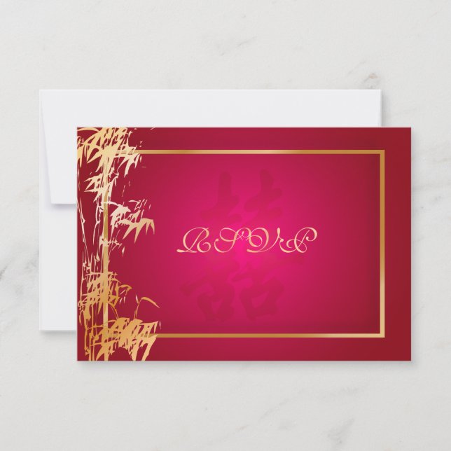 PixDezines rsvp bamboo+dupla felicidade/vermelho (Frente)