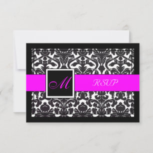 PixDezines rsvp Black Flora Damask/cores DIY