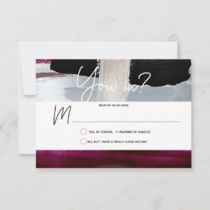 PixDezines RSVP Burgundy Prata, Bloco de Cores