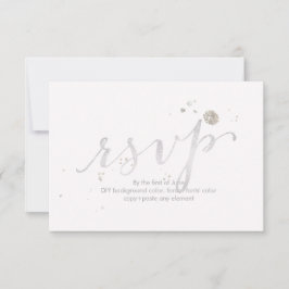 PixDezines RSVP Dazzled/Faux White Dourado