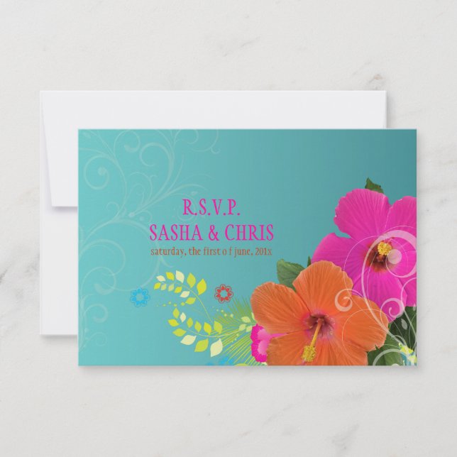 PixDezines rsvp hibiscus+fern (Frente)