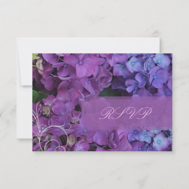 PixDezines RSVP Hydrangea, azul (Frente)