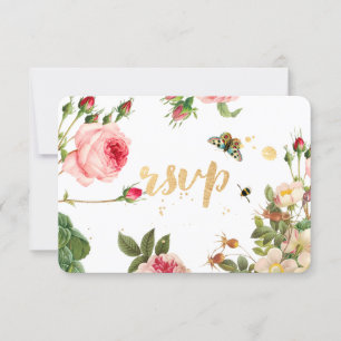 PixDezines RSVP Jardim/Rosas/Peônias/Redoute