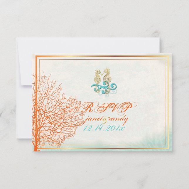 PixDezines rsvp maui coral+cavalo, festa na praia (Frente)