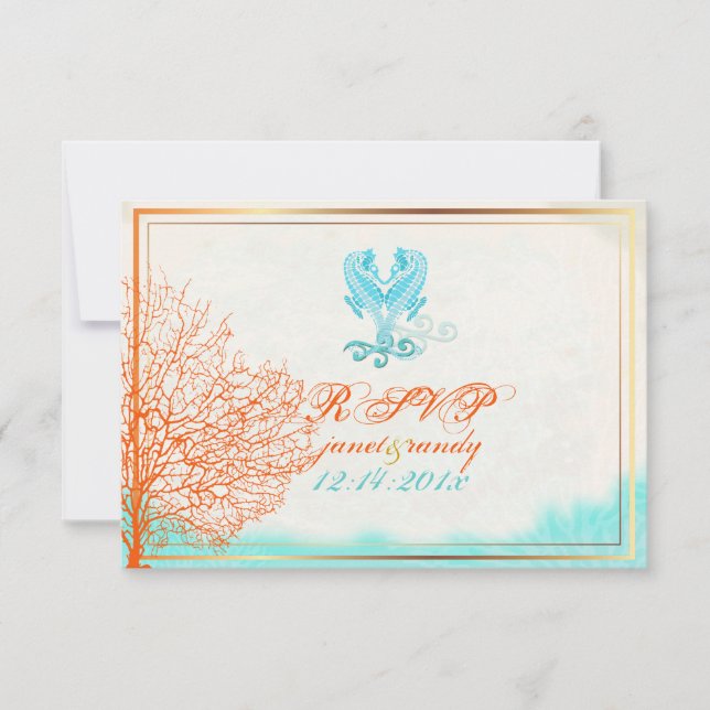 PixDezines rsvp maui coral+cavalo, festa na praia (Frente)