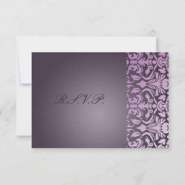 PixDezines rsvp plum flora damask/diy background (Frente)