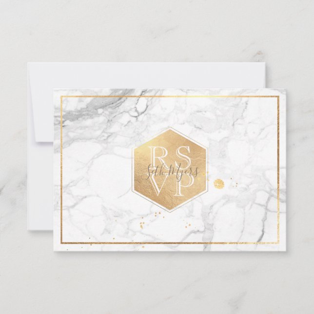 PixDezines RSVP Sweet Honeycomb Faux Dourado (Frente)