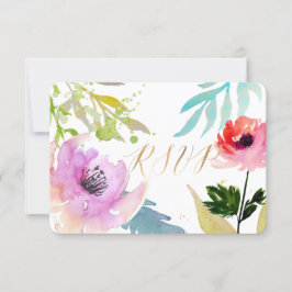 PixDezines RSVP Watercolor Floral/Rosa