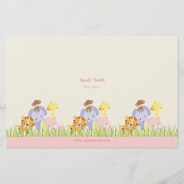 PixDezines Selva de Folheto Triplo de Cuidados Diá (Frente)